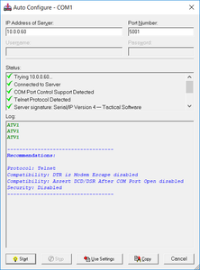 automatically configure virtual com port to access modem