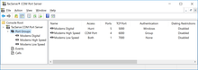 Com ports, server modem pool set up